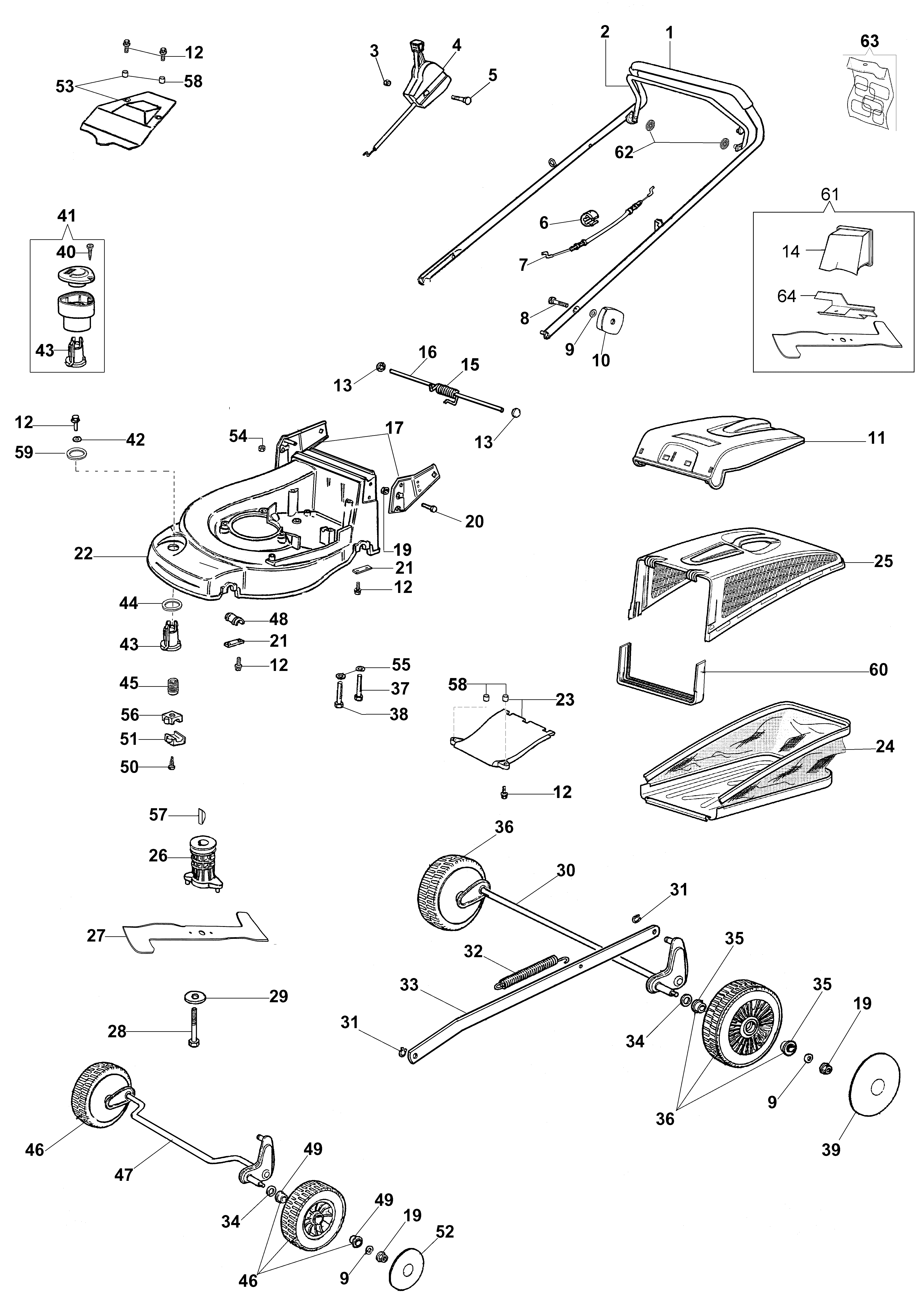 Complete illustrated parts list