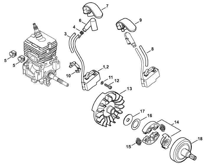 Ignition system, Clutch