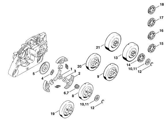 Clutch - Chain Sprocket