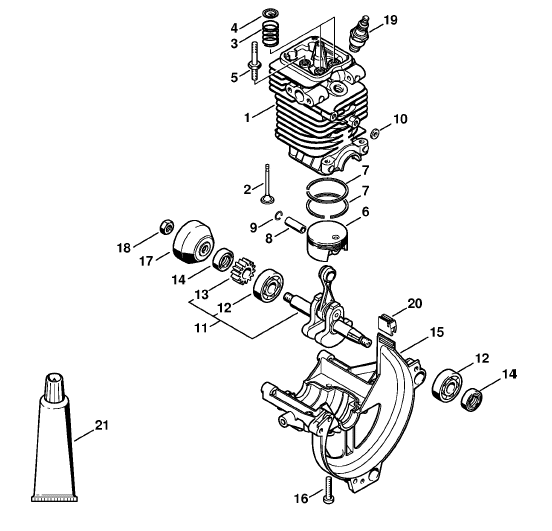 Cylinder, Engine pan