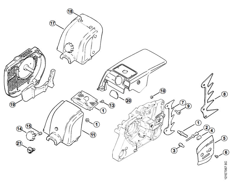 Chain Tensioner/ Carburetor Cover