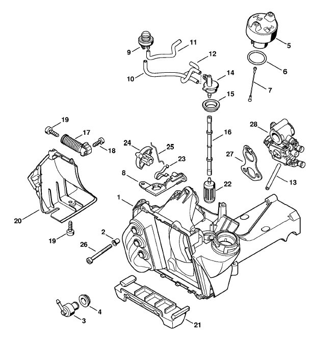 Tank housing