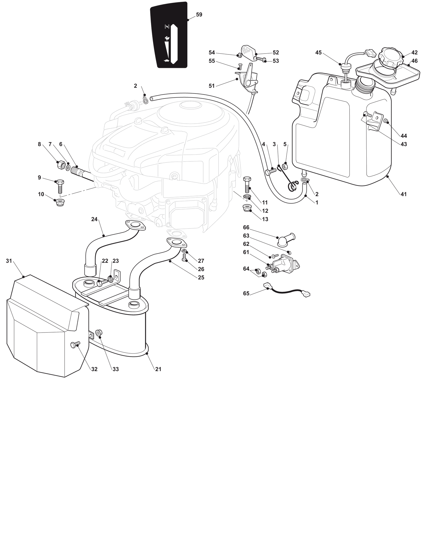 Engine B&S 20, 22, 24 HP