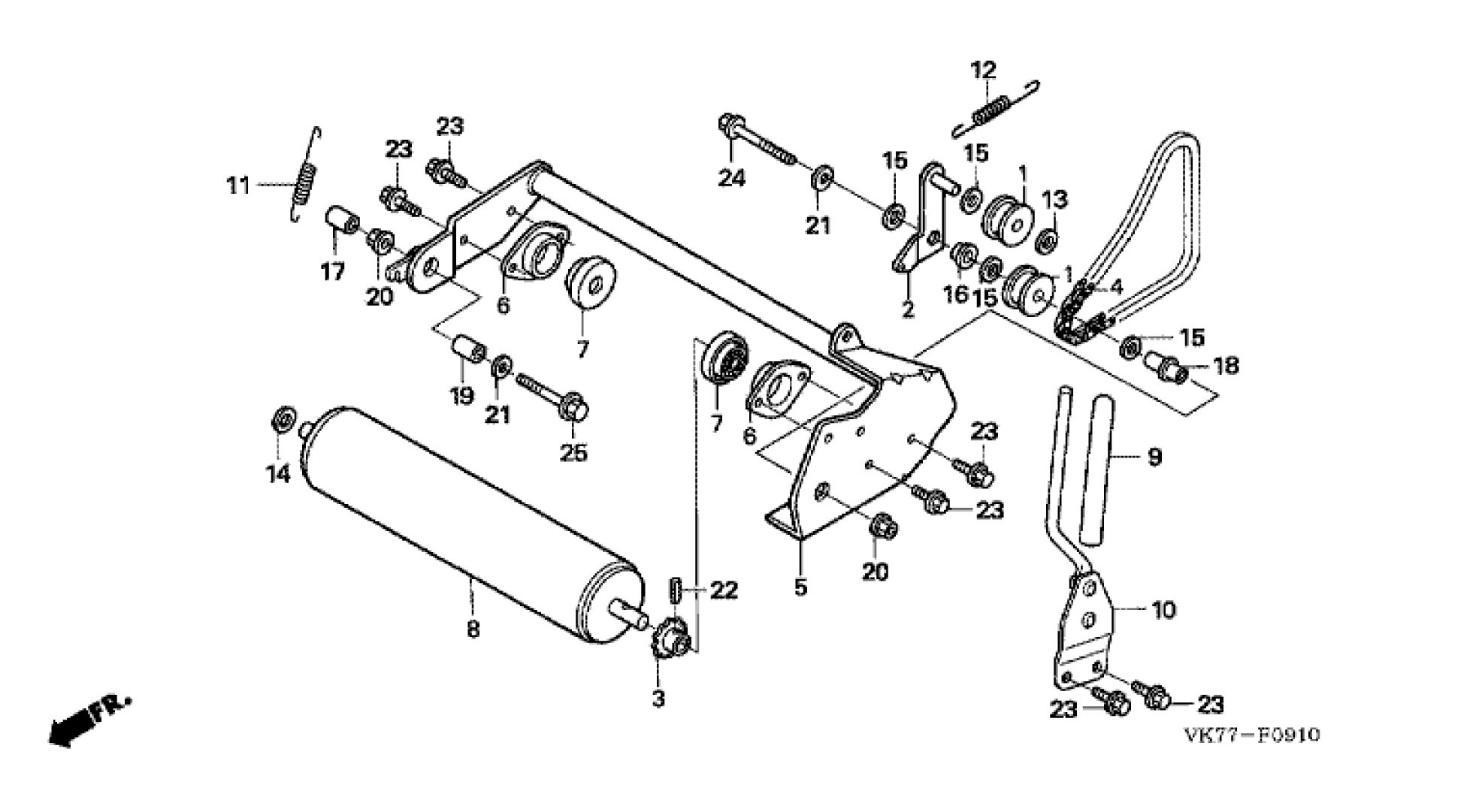 REAR ROLLER (QXE)