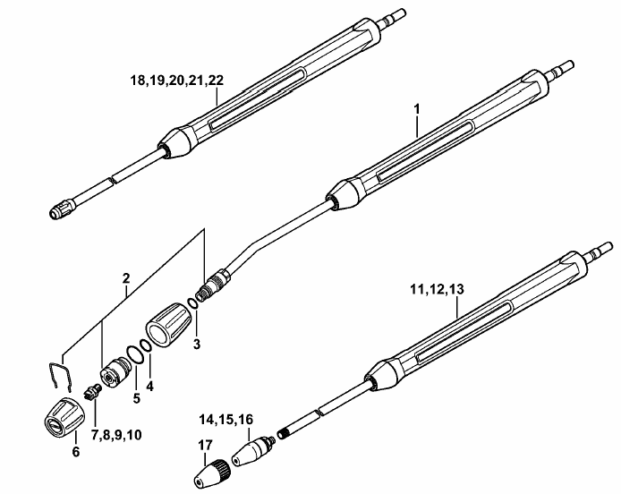 Spray lance-wand