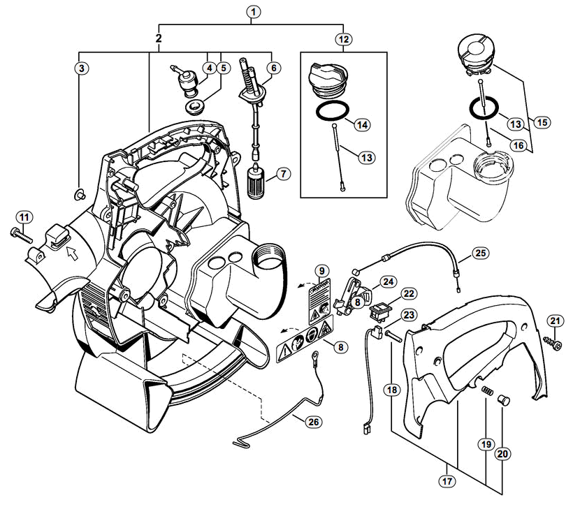 Fan housing, inside BG45,55 (04.2001, 45.2001, 18.2002