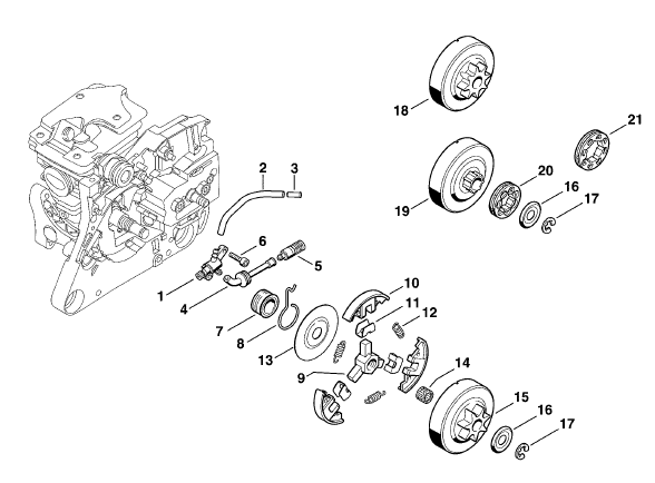 Oil pump - Clutch