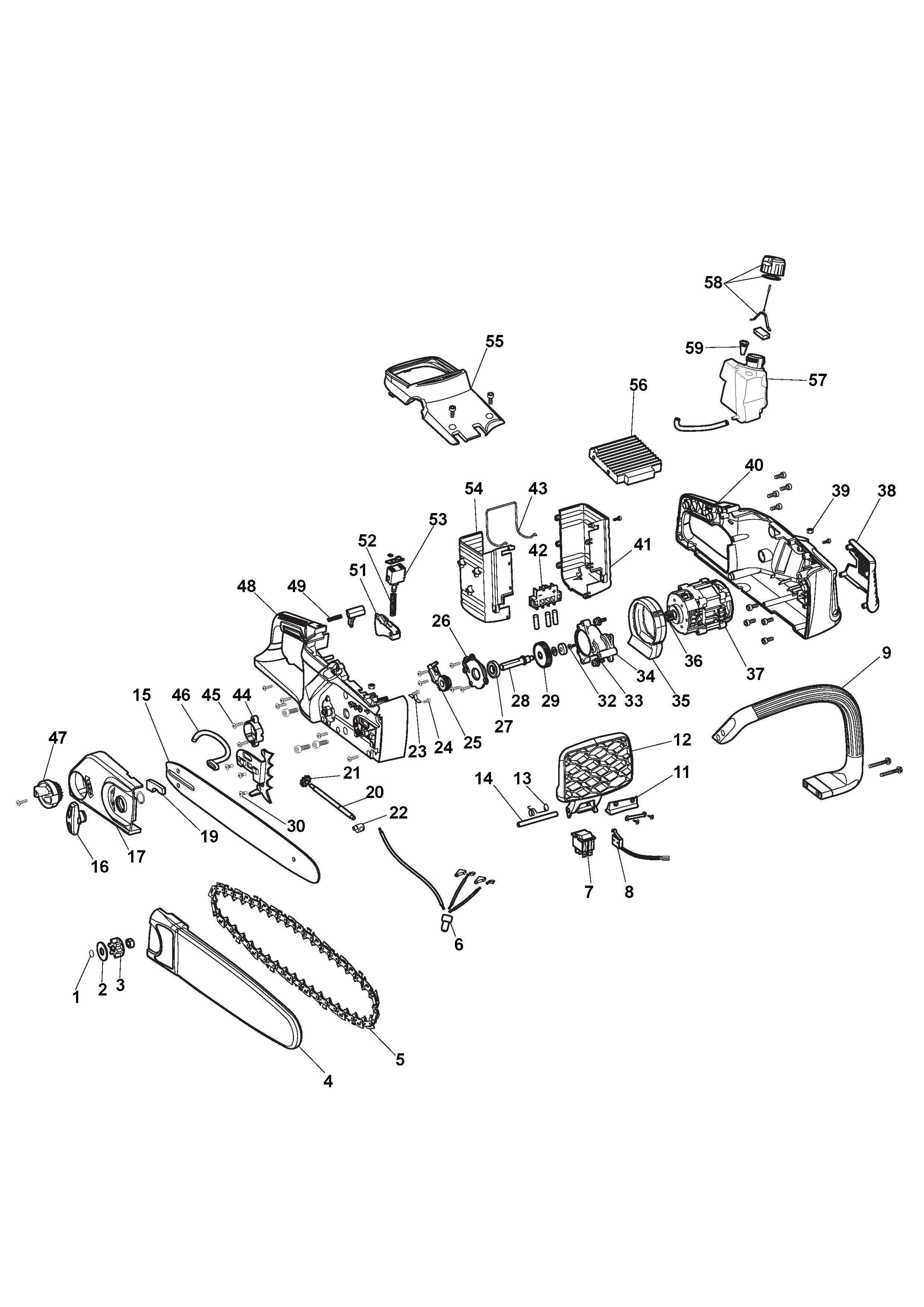 Chain saw Battery