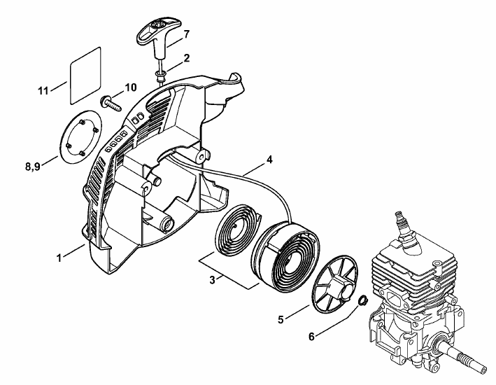 Rewind starter ErgoStart-Easy2Start
