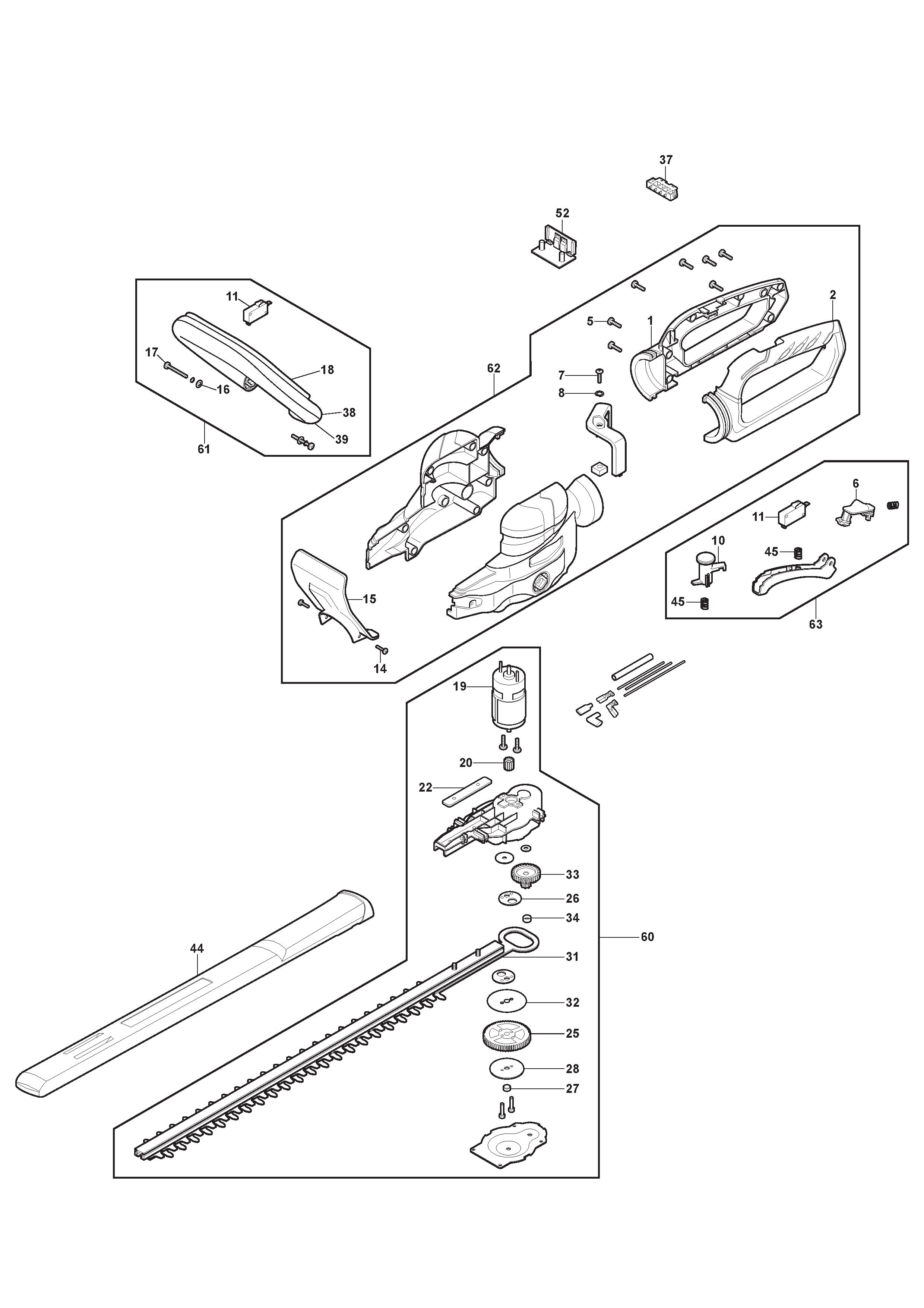 24V Hedge Trimmer