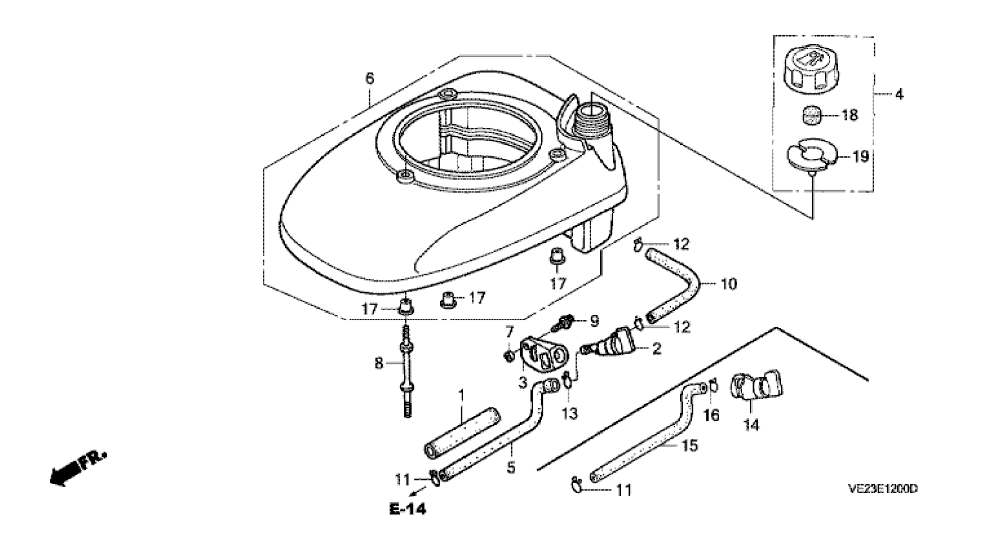 FAN COVER-FUEL TANK 