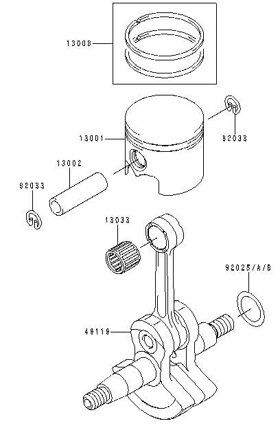 PISTON/CRANKSHAFT