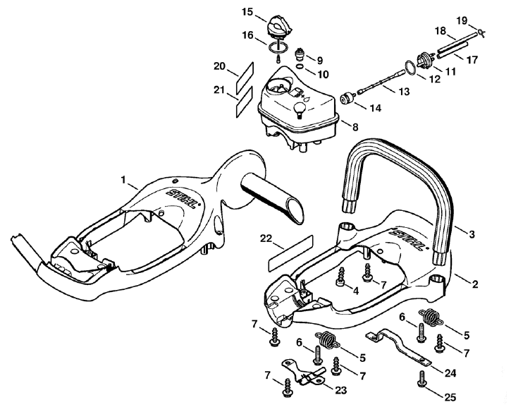 Handle Frame - Fuel Tank