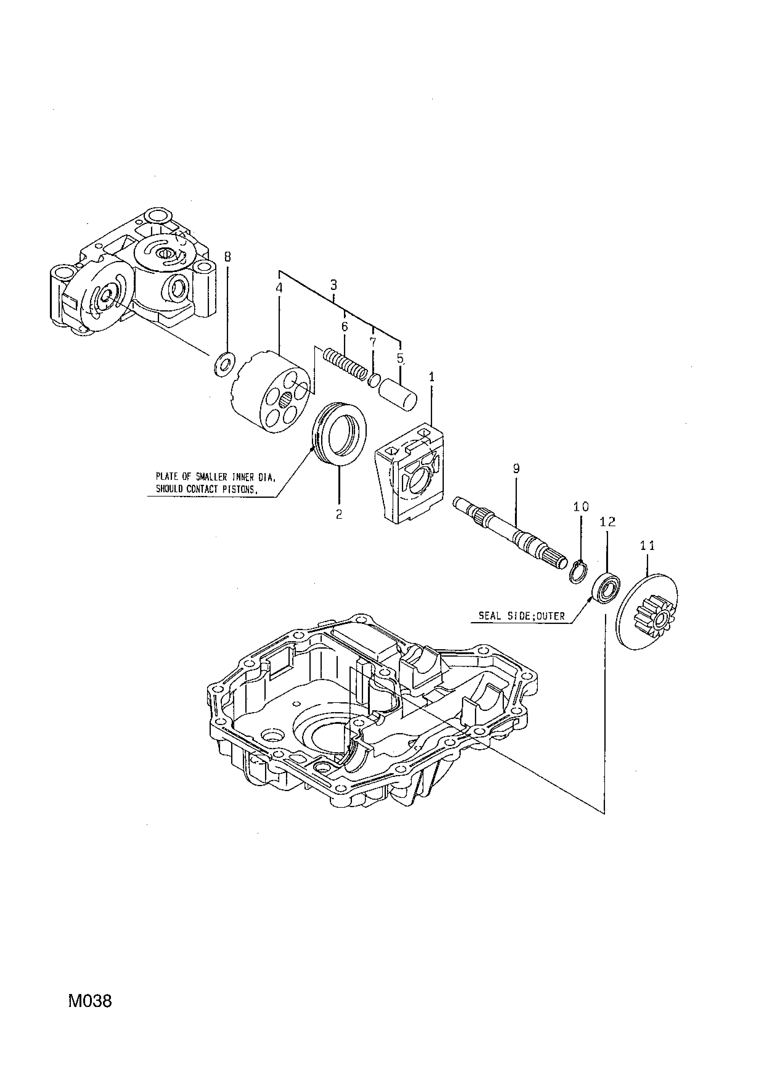 Kanzaki Transaxle K46 Motor Shaft