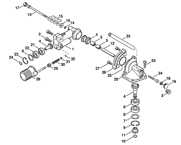 Angle drive 0Á - 90Á