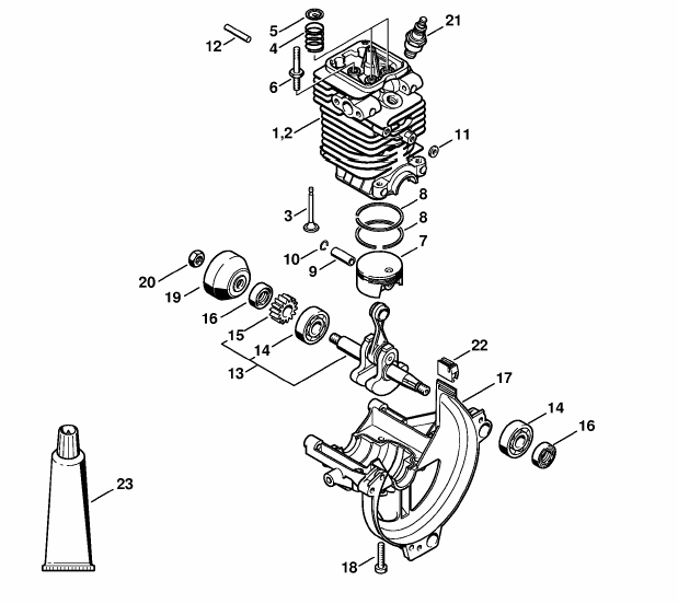 Cylinder, Engine pan