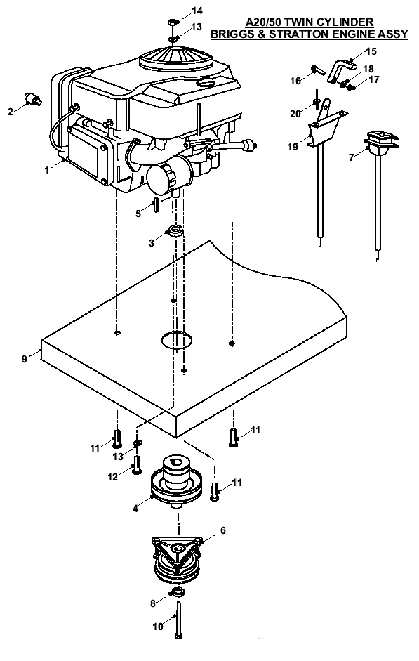 Twin Cylinder B&S Engine