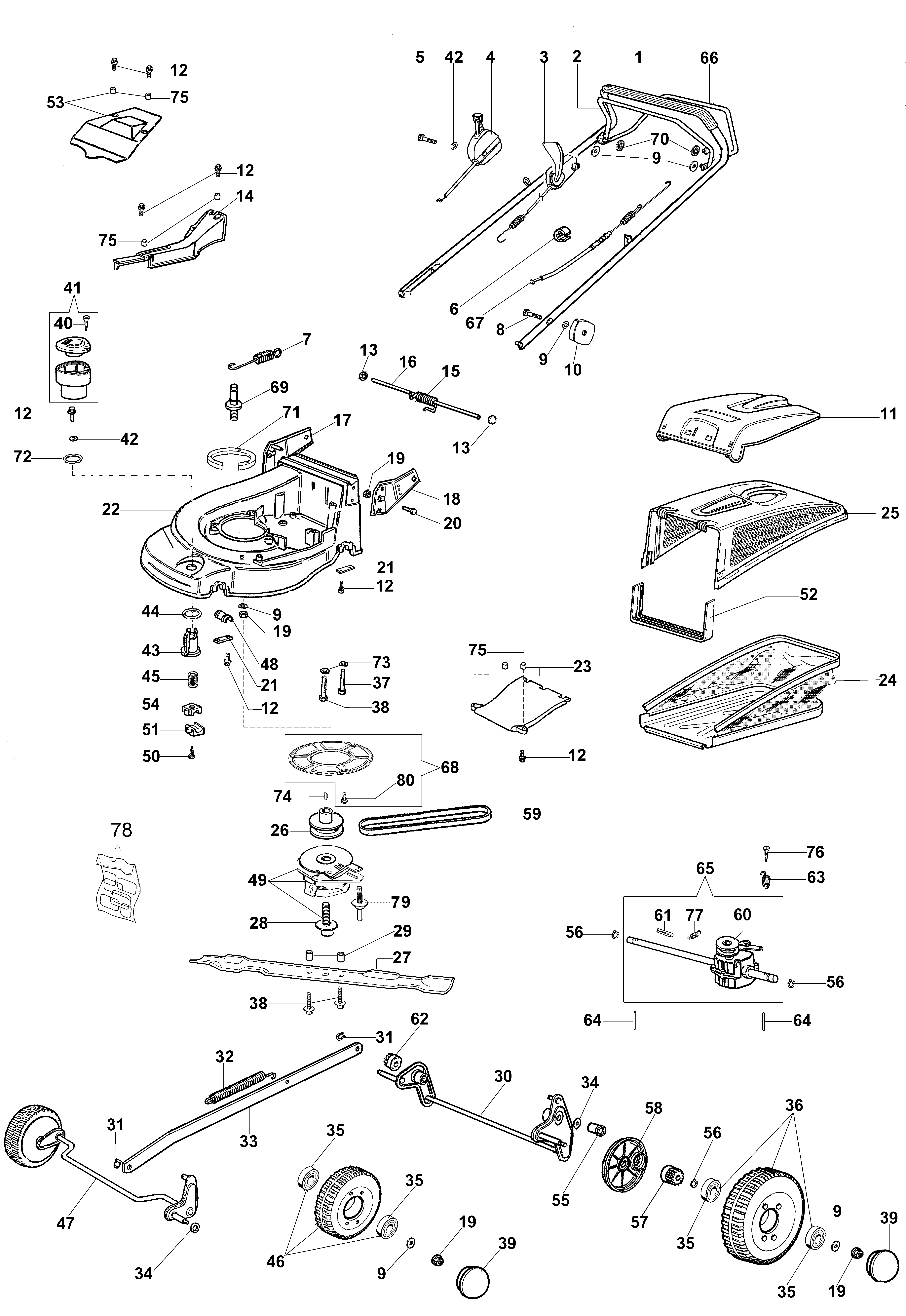 Illustrated parts list