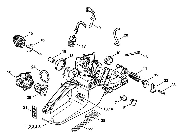 Tank housing