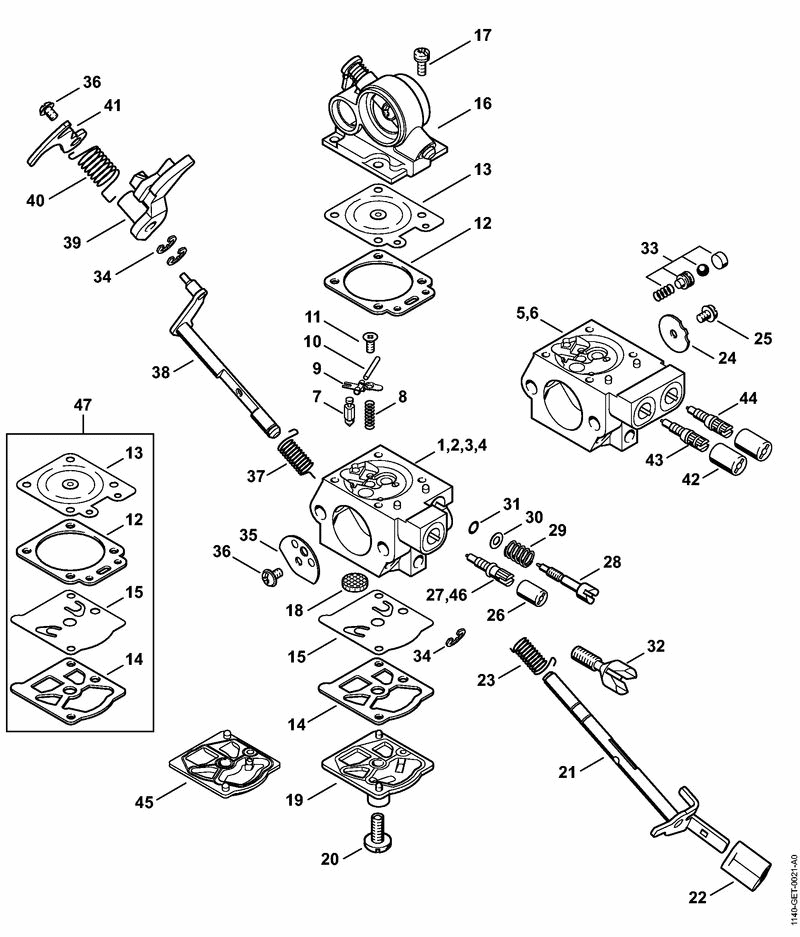 MS362VWZ-O CARBURETTOR