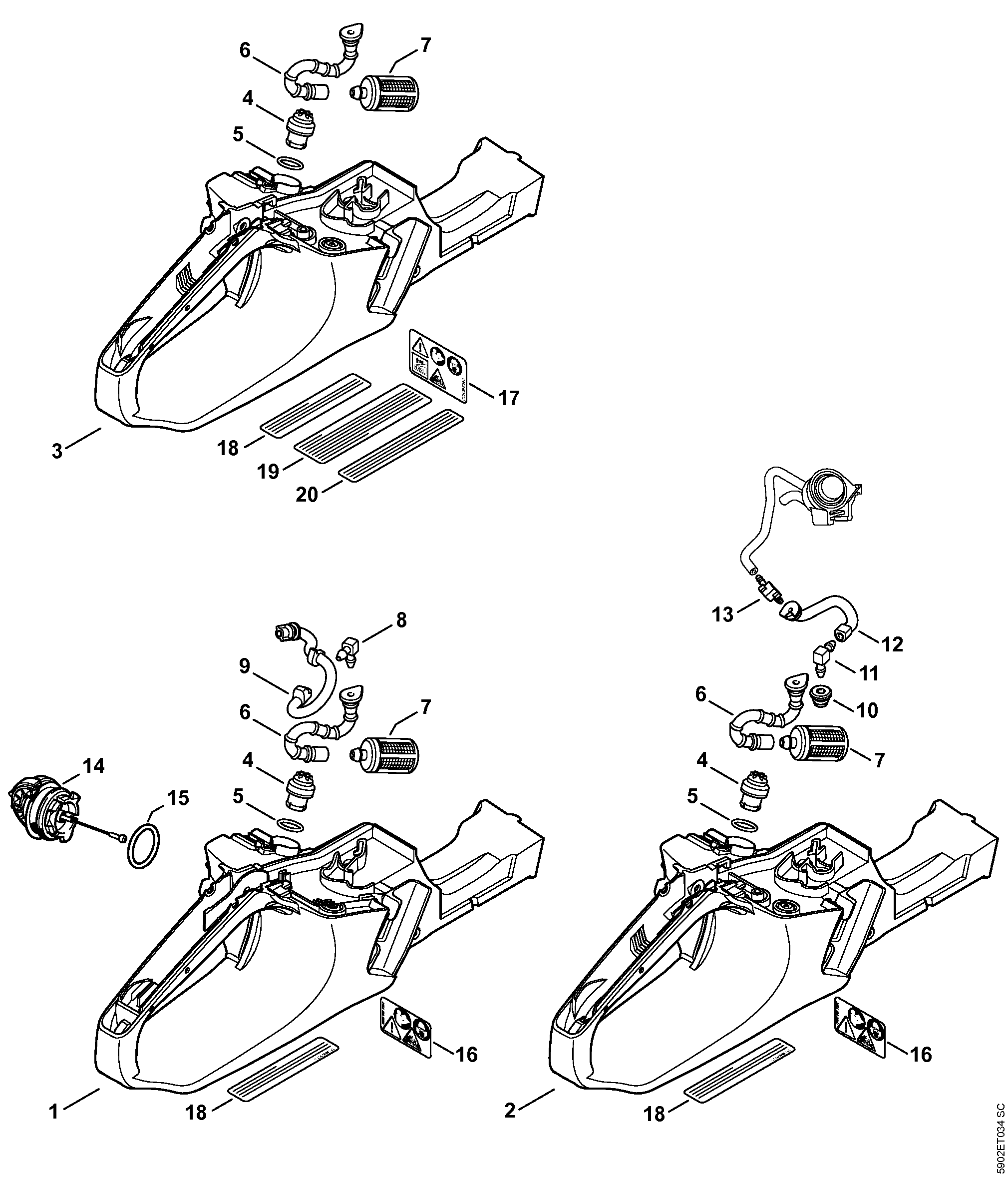 Tank housing