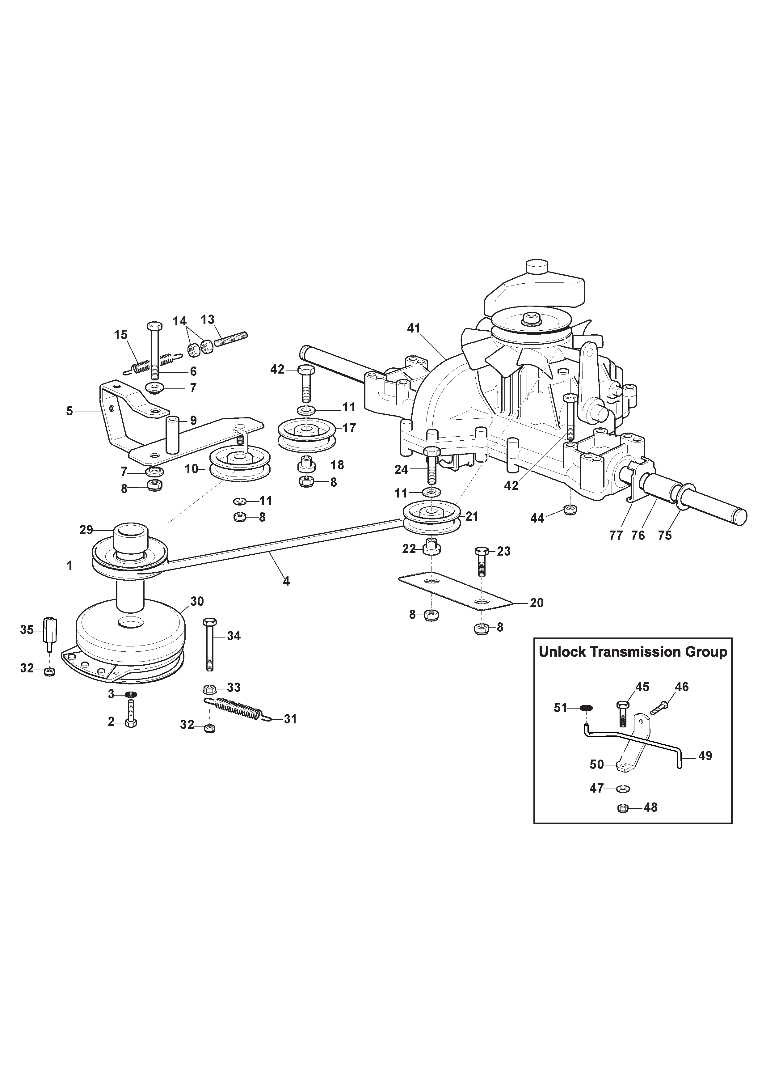 Tuff Torq Transmission with Electromagnetic Clutch