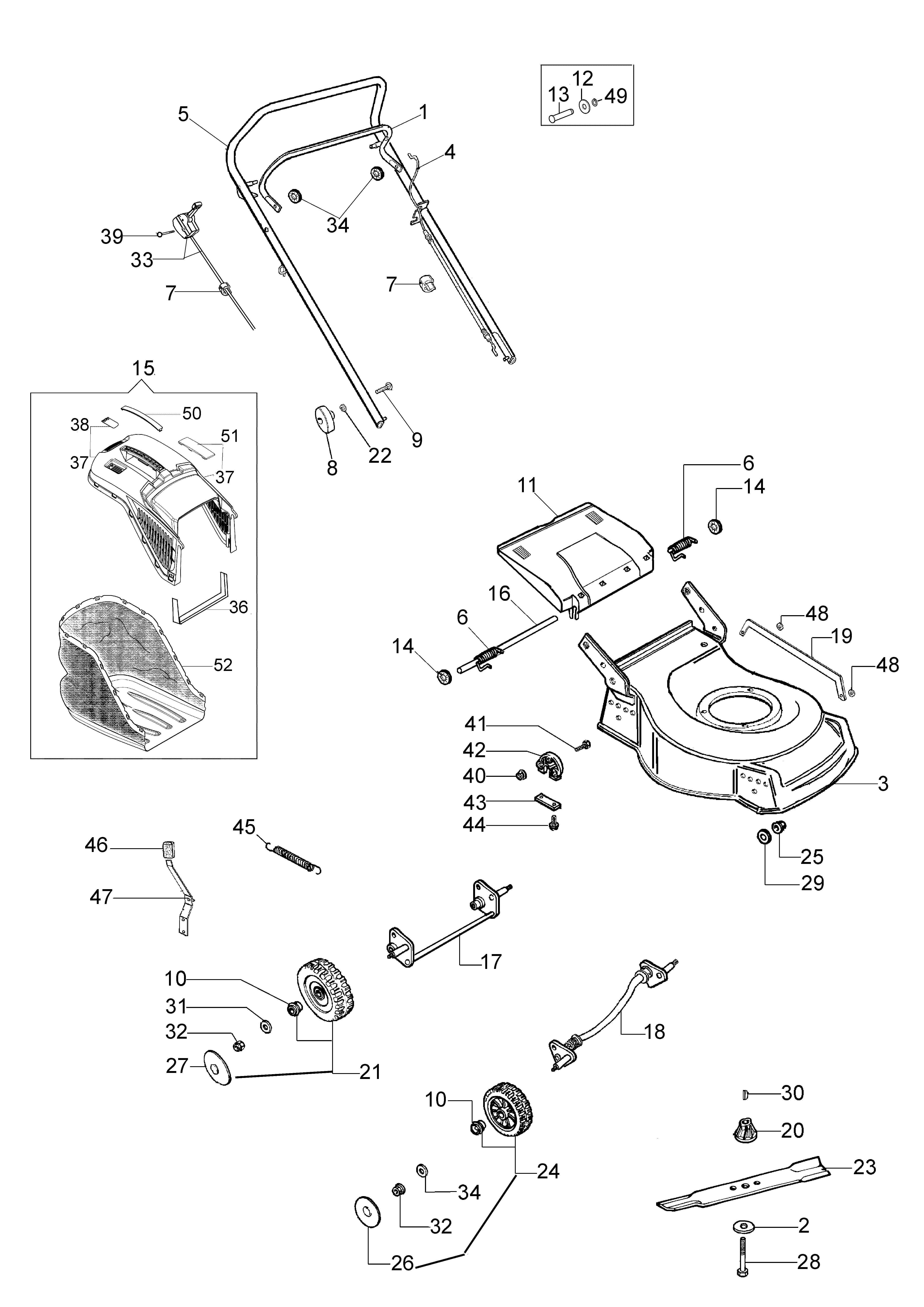 Illustrated parts list