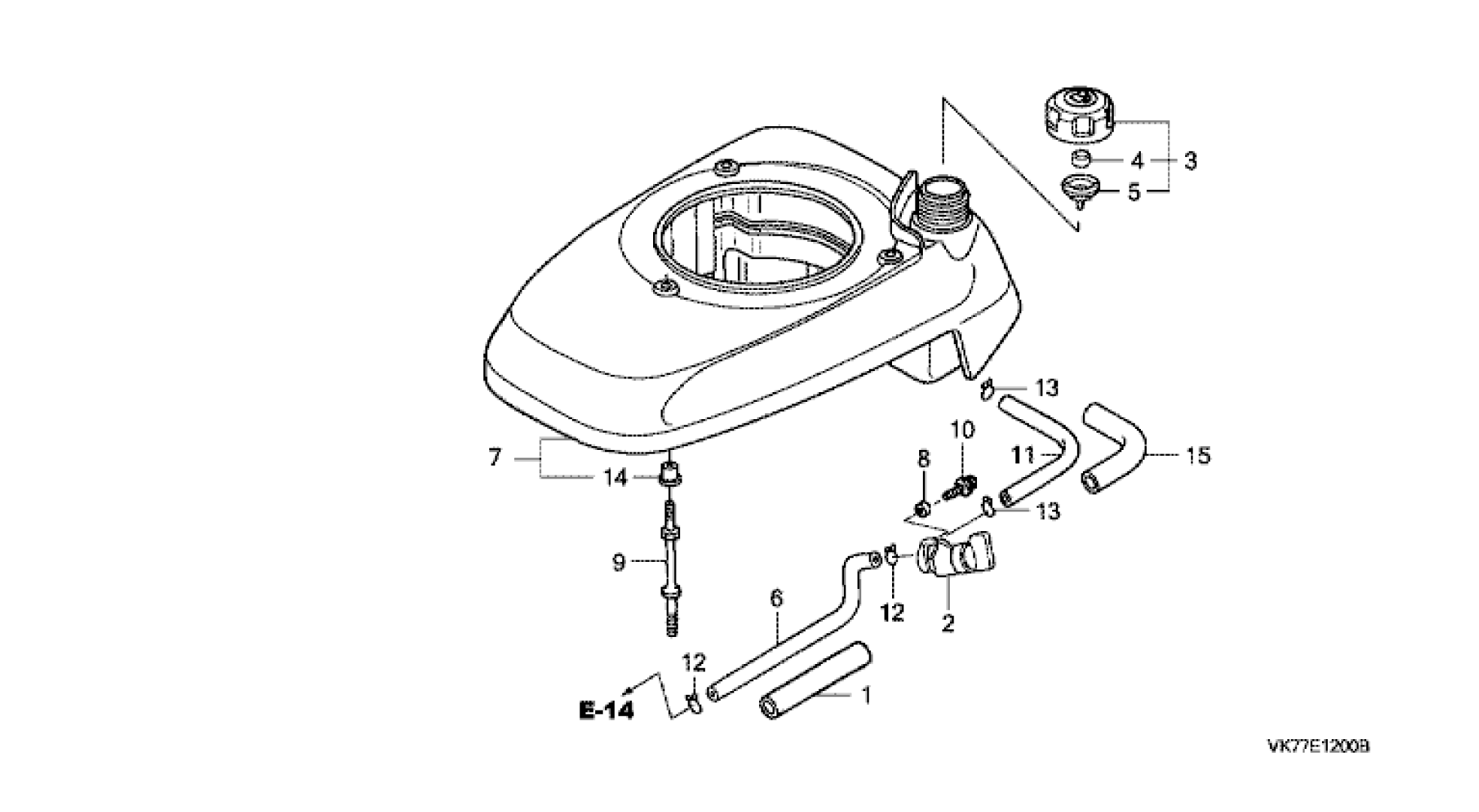 FAN COVER-FUEL TANK