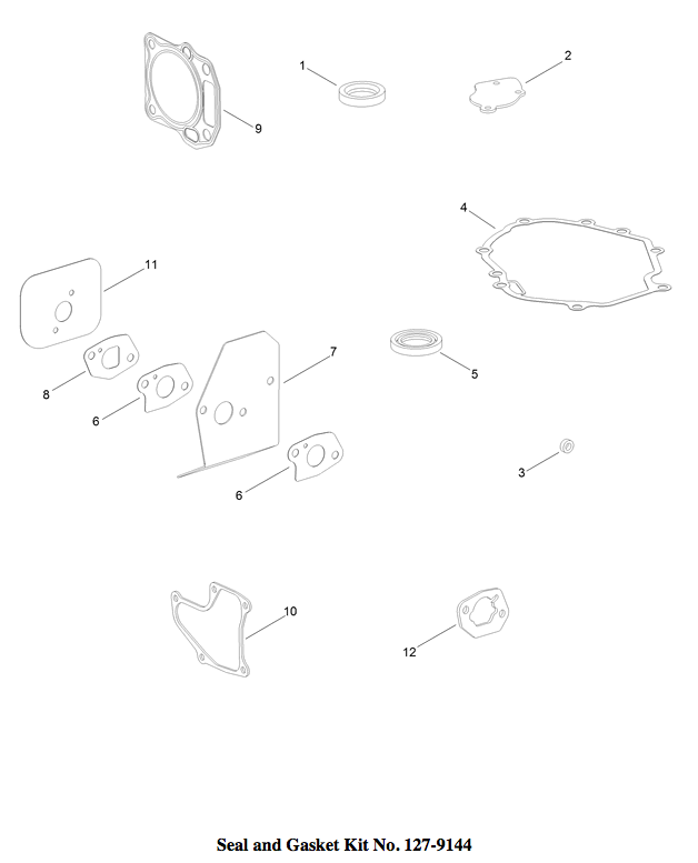 Seal and Gasket Kit No. 127-9144