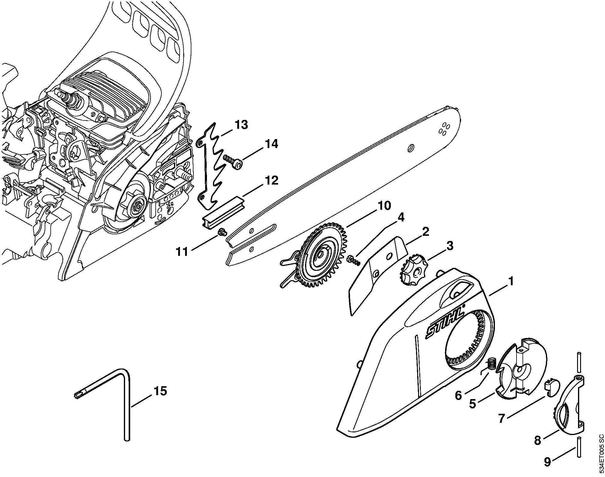 Quick chain tensioner