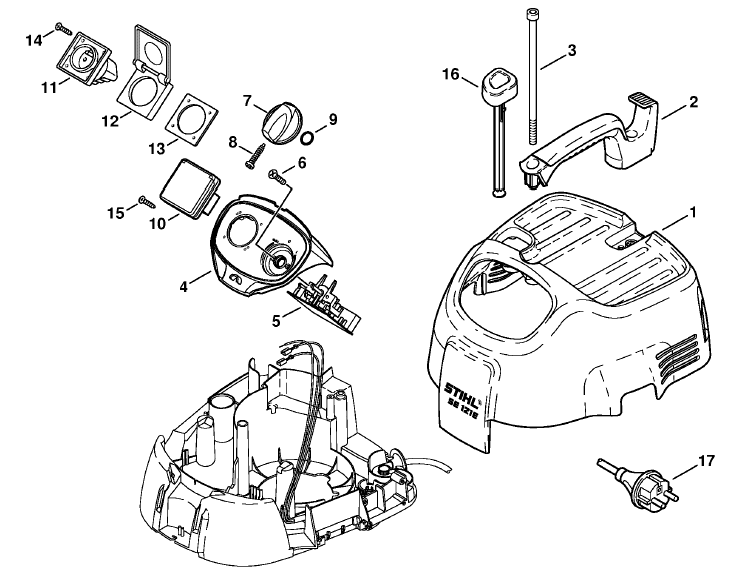 SE 121 E Machine cover