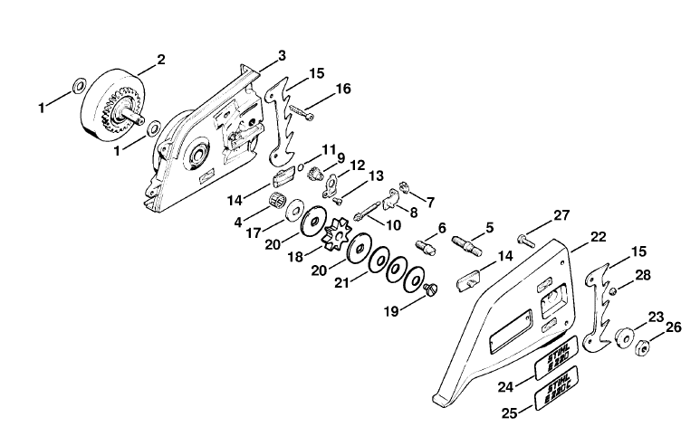 Chain sprocket cover
