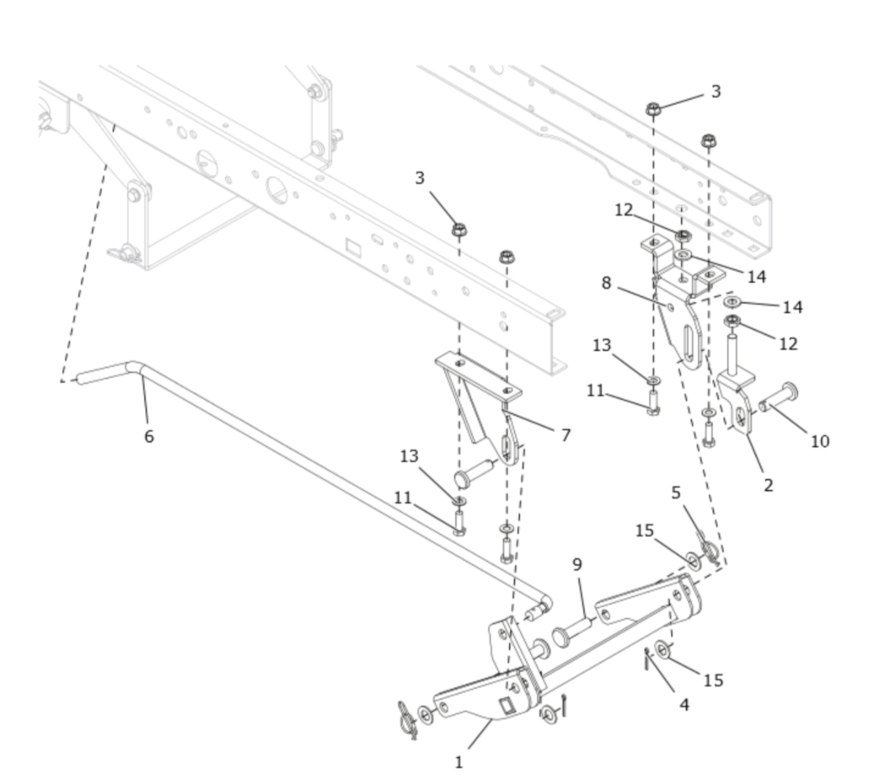 DECK LIFT FRONT CRADLE 
