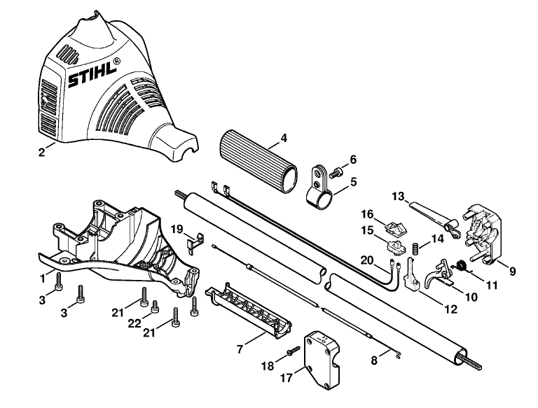 Engine housing (Loop handle) USA, CDN