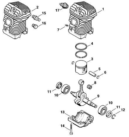 Shortblock MS 250