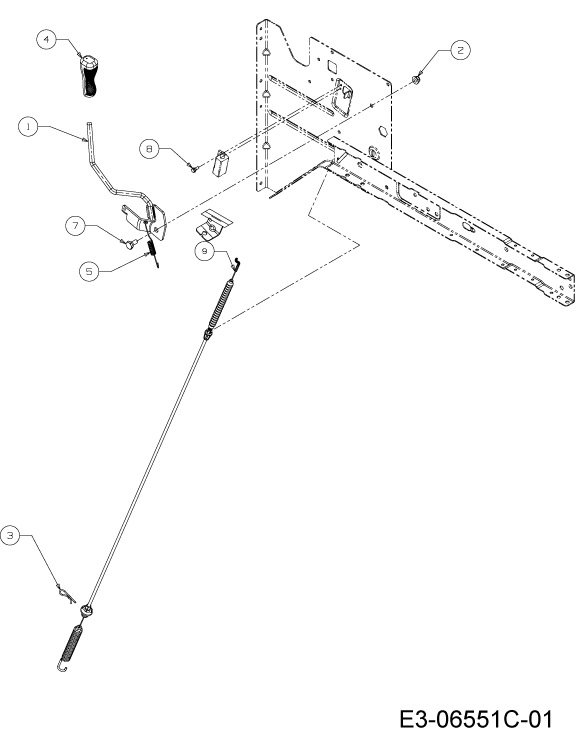 Traction lever