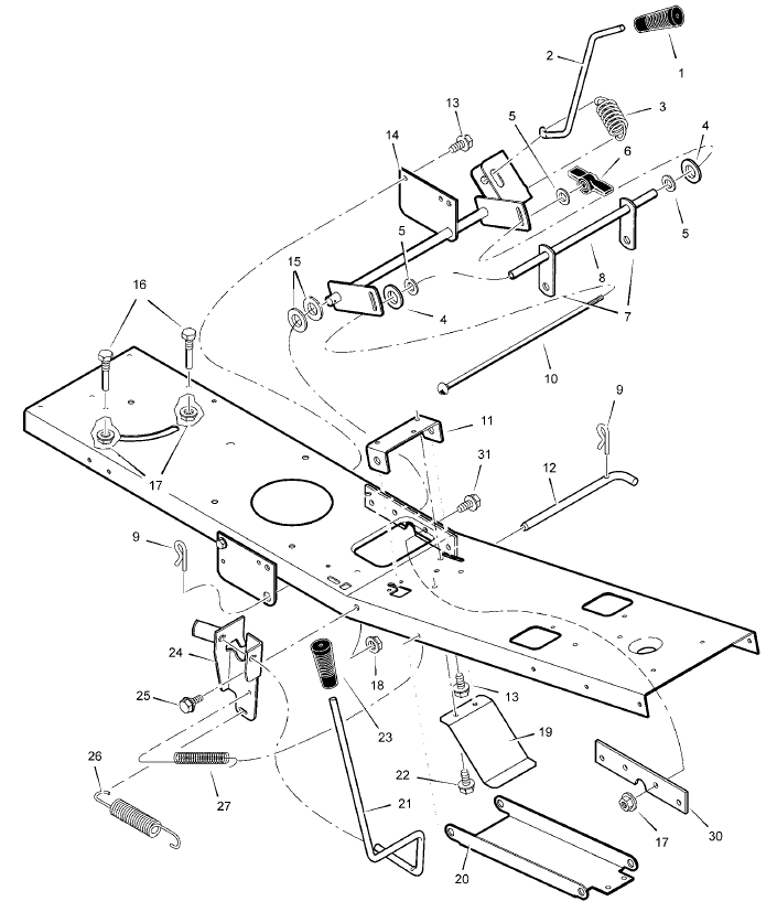 Mower Housing Suspension