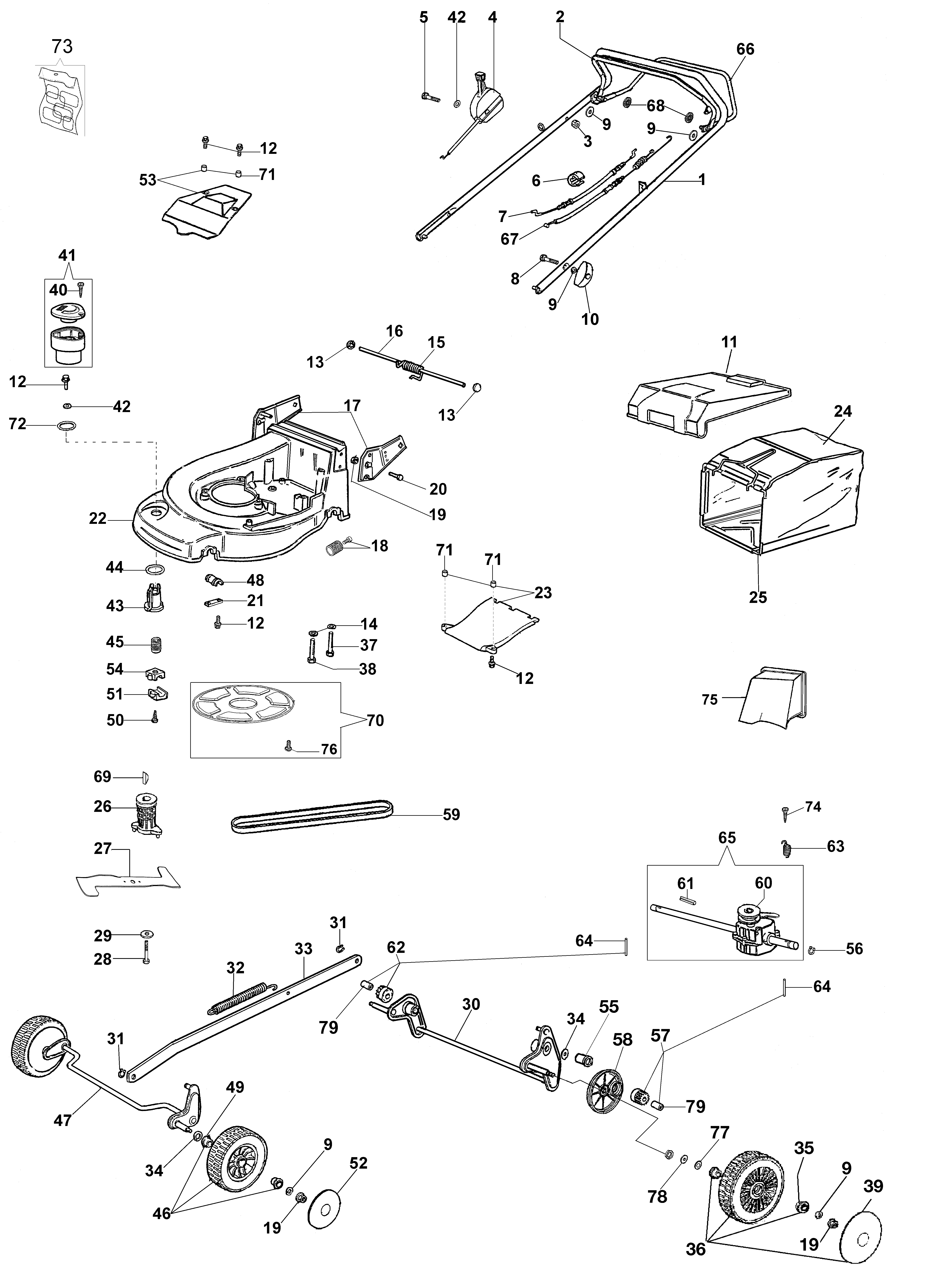 Illustrated parts list