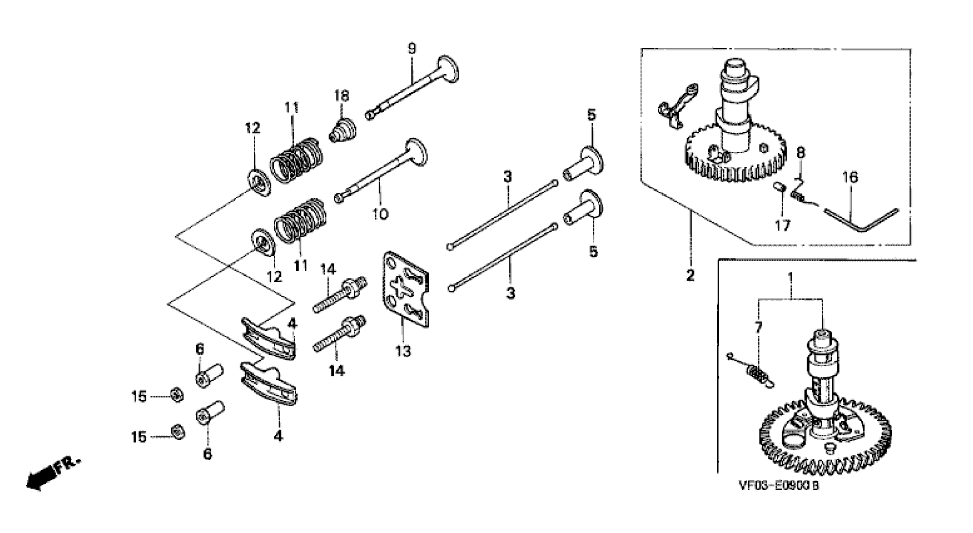 CAM SHAFT & VALVES