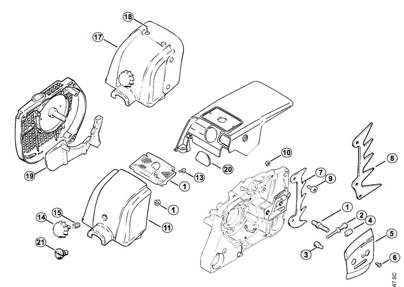 Chain Tensioner/ Carburetor Cover