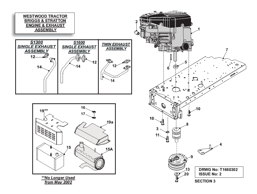 Engine & Exhaust assembly