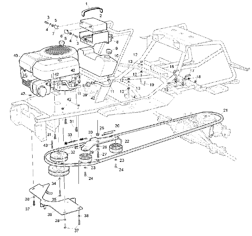 Engine Battery & Drive