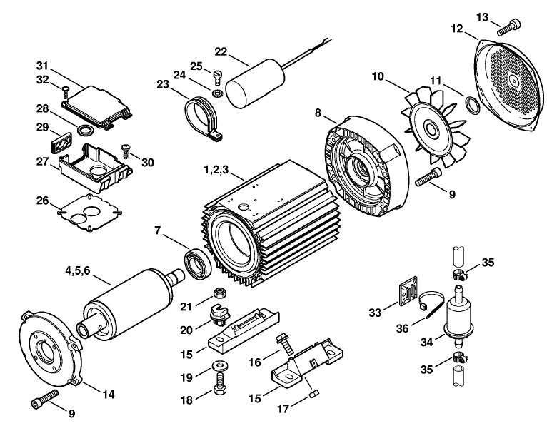 Electric motor RE 551 PLUS