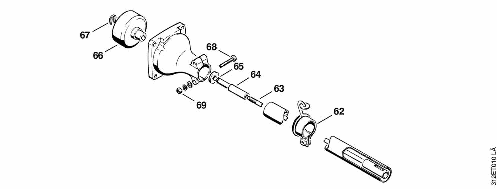 E_-Clutch housing, Drive tube
