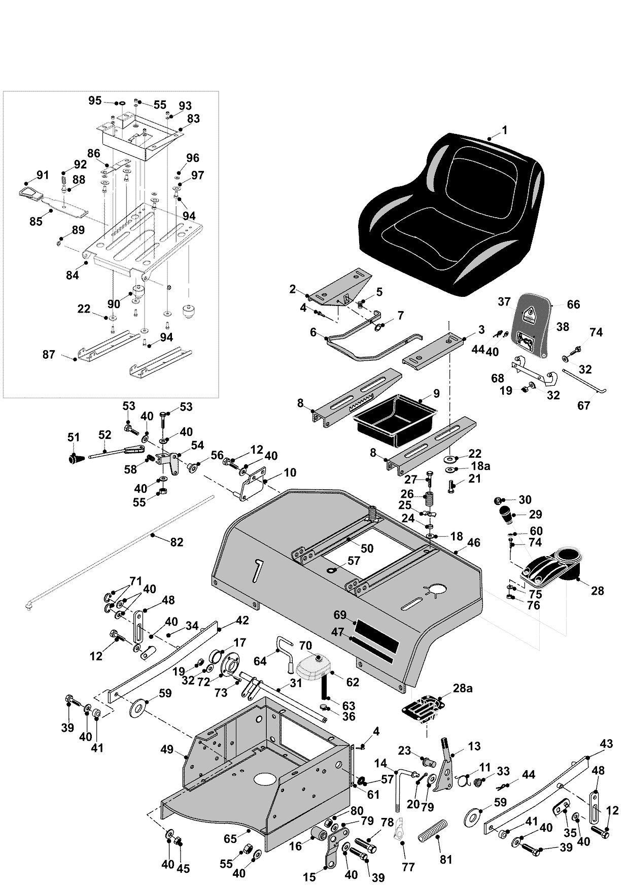 Seat & Rear Body Assembly HE