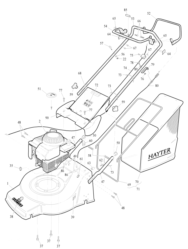 Upper Main Frame Assembly