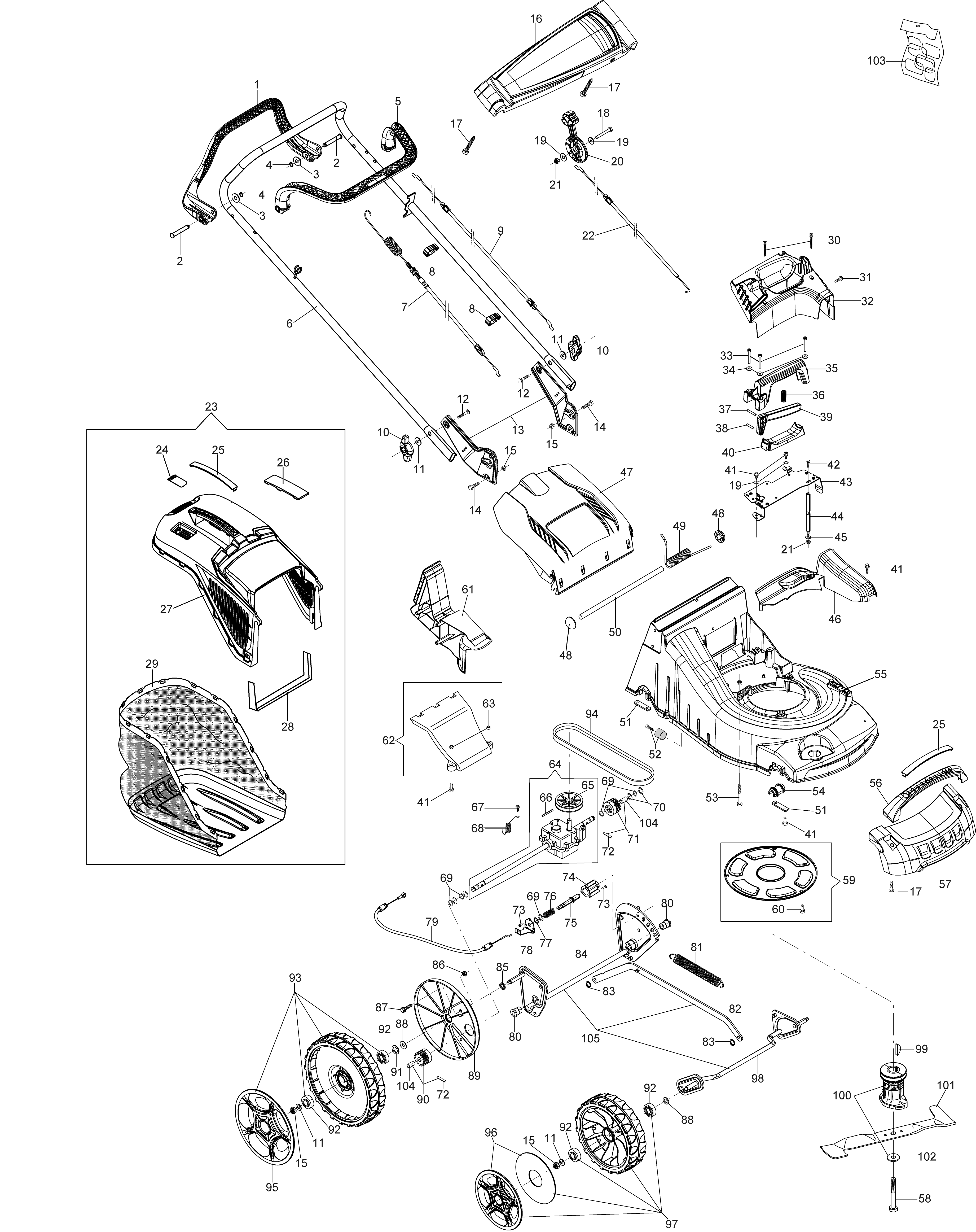 Illustrated parts list