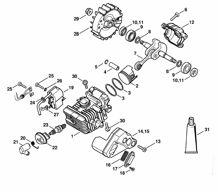 Cylinder with Piston