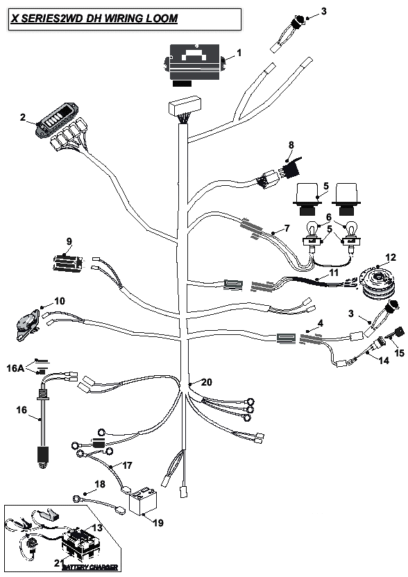 2WD Manual Wiring Loom
