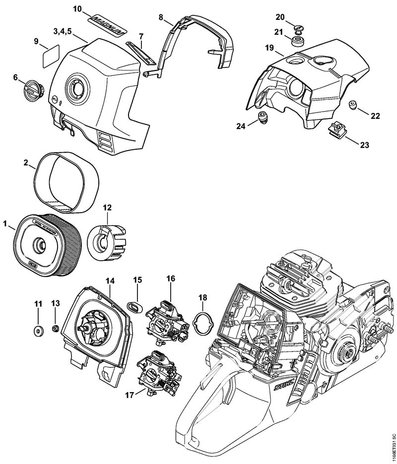 MS661-L AIR FILTER